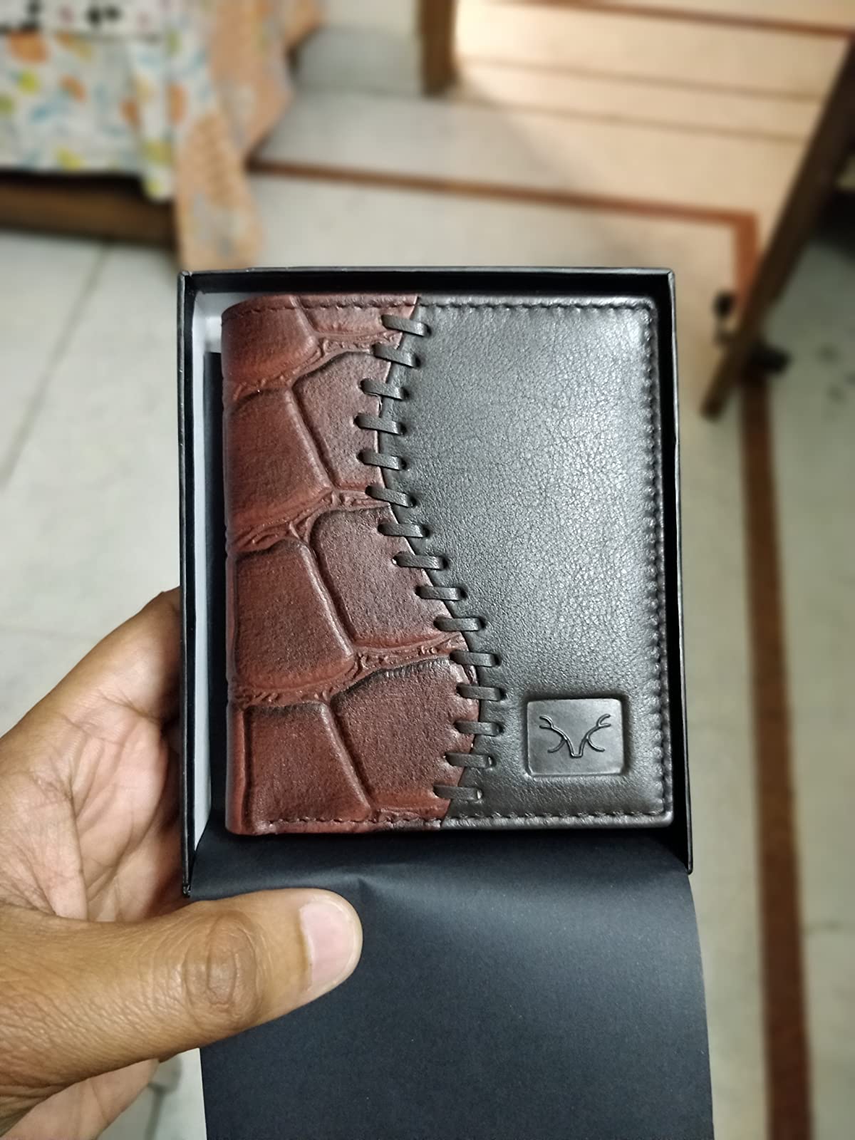 AL FASCINO Wallets for men leather original purses for men rfid