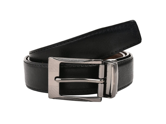 CREATURE Reversible Pu-Leather Formal Belt For Men(Color-Black
