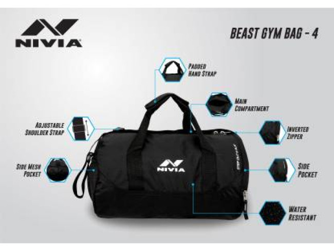 nivia beast gym bag 4