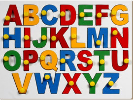 Little Genius English Alphabets - Uppercase with Knob