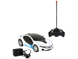 jasan Rechargeable RC BMW Scale Remote controlled Car With 3d Light White  (White)