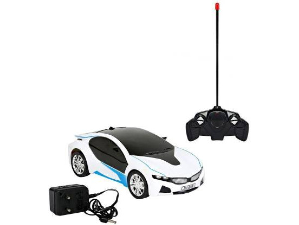 jasan Rechargeable RC BMW Scale Remote controlled Car With 3d Light White  (White)